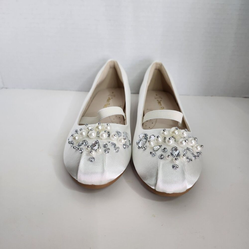Girls Flat Shoes Ballerina Shoes Lightweight Wedding Shoes Dress Shoes Size 1